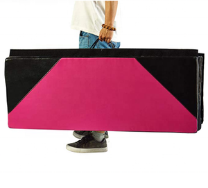 Estera de <span class=keywords><strong>gimnasia</strong></span> plegable con patrón de nuevo diseño, ejercicio, baile, fácil almacenamiento y carruaje de goma de mascar - Product Image 1