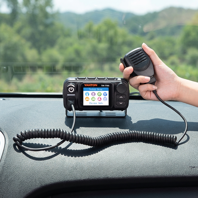 4G LTE POC Mobile Radio with Dual SIM Card Slot Global Walkie Talkie for Outdoor and Construction Site YANTON TM-7700