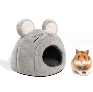 Pet Keep Warm House Cotton Plush Small Animal Nest Hamster Soft Warm Bed