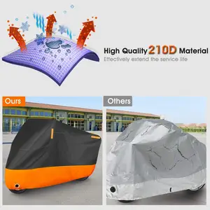 Woqi אמזון מכירת מנוע כיסוי גשם UV מניעת פוליאסטר בד אופנוע כיסוי