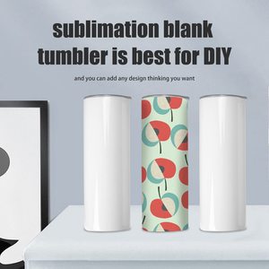 20oz Sublimation Blank Tumbler With Lid And Straw Double Wall Stainless Steel Vacuum <b>Insulated</b> Travel <b>Mug</b> - Product Image 5
