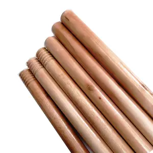 2024 лучшее качество, оптовая продажа, деревянная Швабра для метел, лакированная деревянная окрашенная ручка и набор совков