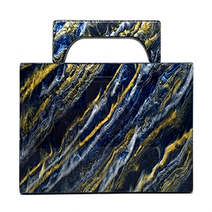 Resin Decorative Handbag Unique Artistic Design Lightweight Accessory for Parties Weddings - Product Image 1