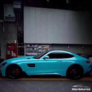 WRAPMASTER 1,52*17M autoadhesivo Auto pegatina Super brillante vinilo metálico Océano Azul coche película de vinilo - Product Image 4