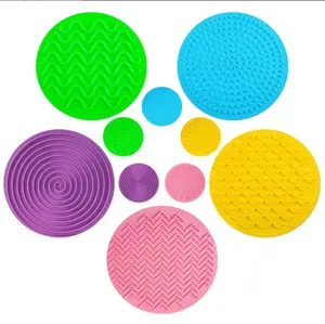 Nuevo juego <span class=keywords><strong>a</strong></span> juego Discos sensoriales Círculos Esteras sensoriales Estimulación táctil para calmar el juego sensorial - Product Image 1