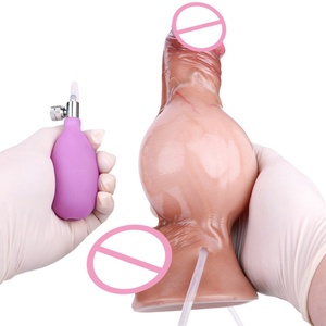 Realistic Squirting Inflatable Knot Penis Ejaculating <b>Dildo</b> Toy 8.22'' Real Fantasy Cum <b>Dildo</b> Huge Inflatable Anal Plug Sex Toy - Product Image 3