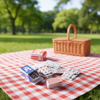Accessoires pour jeux de cartes, accessoires pour maison de poupée, décors de photographie, jouets alimentaires miniatures, bricolage, cartes à jouer miniatures, scène