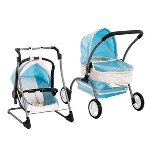 Nhà máy trực tiếp gấp Kinder Wagon Cặp song sinh xe đẩy em bé đôi xe đẩy em bé tàu sân bay với hai chỗ ngồi búp bê pram hệ thống du lịch - Product Image 3