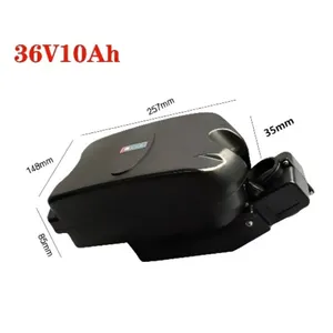 10% de descuento en batería de fábrica para tija de sillín 24V 36V 48V 10Ah, paquete de batería de litio tipo rana para bicicleta eléctrica, batería 18650 - Product Image 6