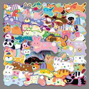 50 Original <b>Running</b> <b>Animal</b> Waterproof Stickers Cute Q-Style Painted for Luggage Notebooks Planners & Mobile Phones - Product Image 1