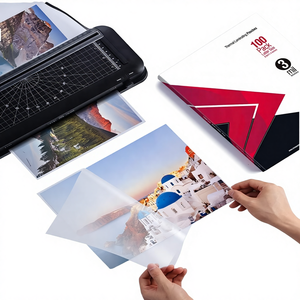 Película Estirable Antiestática Rígida A3 de 10mil, Funda de Película de Laminación PET de Grado Alimenticio a Prueba de Humedad para Papel, Hojas de Laminación A4, Manualidades - Product Image 4