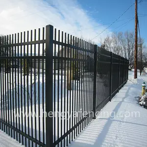 New Design Cheap Wrought Iron Tubular Fence Panel Security Aluminum Steel Metal Picket Fence