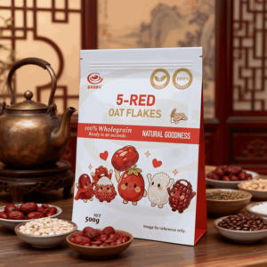 Hojuelas de Avena de Grano Mixto Rojo (5 Tipos), Cereal de Avena Instantáneo Integral para un <span class=keywords><strong>Desayuno</strong></span> Saludable - Product Image 3