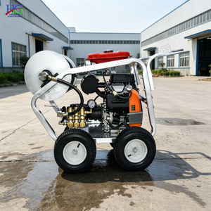 Nettoyeur haute pression mobile haute efficacité 66L/min, petite machine de nettoyage de canalisations haute pression pour le lavage de machines de construction - Product Image 6