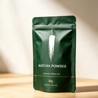 Bolsa Personalizada con Cierre Hermético, a Prueba de Olores, de Alta Barrera, de Mylar, para Empaques de Matcha Verde Orgánico en Polvo