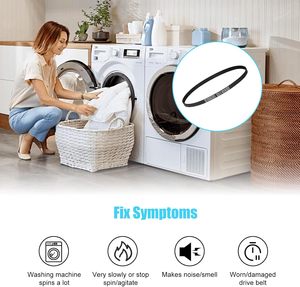 Correa de Goma Resistente W10006384 W11239857, Correa de Motor para <span class=keywords><strong>Lavadora</strong></span> <span class=keywords><strong>Whirlpool</strong></span> Maytag Amana, Reemplaza a W1080831 - Product Image 4