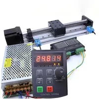 Kit de table coulissante CNC robuste Modèle 15100 avec moteur NEMA23, pilote DM556, alimentation et contrôleur pour machine CNC à glissière linéaire axe XYZ