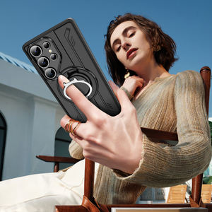 Venta caliente a prueba de golpes soporte oculto soporte magnético funda de teléfono para <span class=keywords><strong>Samsung</strong></span> <span class=keywords><strong>Galaxy</strong></span> <span class=keywords><strong>S22</strong></span> S23 S24 Plus S25 <span class=keywords><strong>Ultra</strong></span> funda de teléfono - Product Image 5