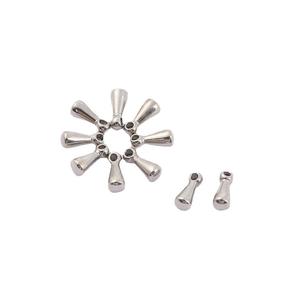 Colgantes de Acero Inoxidable en Forma de Lágrima, Color Acero 304, Accesorios de Joyería DIY, Collares de Moda - Product Image 5