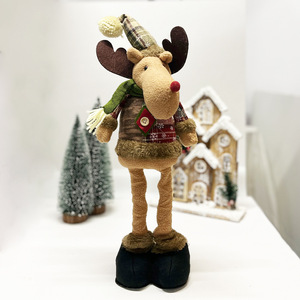 Poupée télescopique de Noël Père Noël Bonhomme de neige Élan pour décorations de vitrine d'hôtel et de centre commercial - Product Image 6