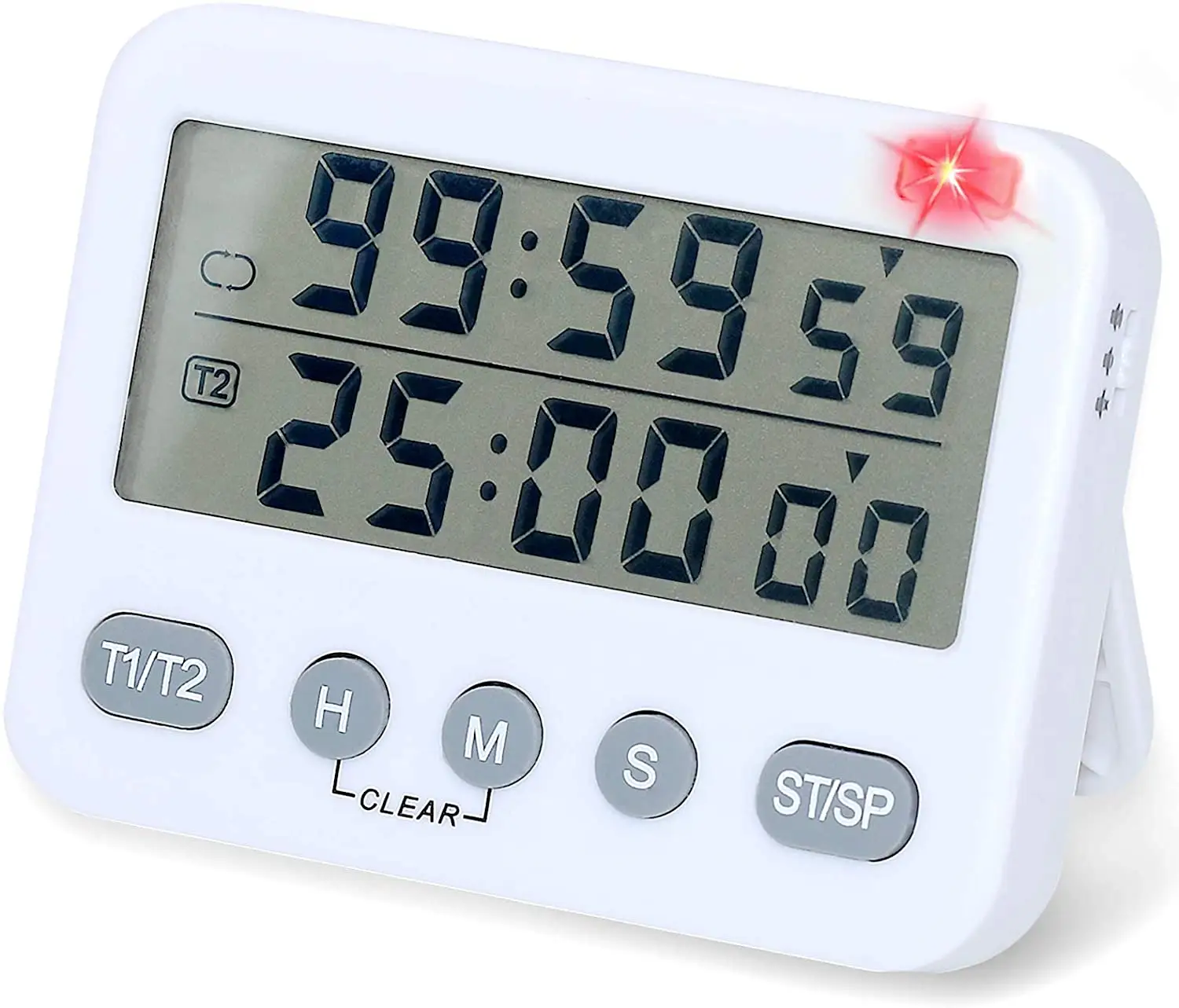 2 In 1 Led Alarm Timer Met Mute Functie Digitale Pomodoro Techniek Timer Klok