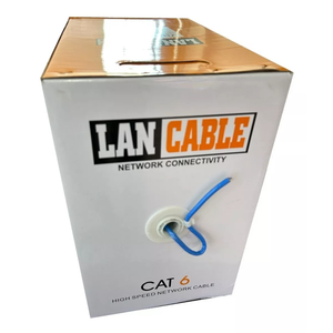 Sólido PE aislado 300m Cat6 utp cable de red de rojo Cat6 de cobre desnudo 0,55mm BC 23awg PVC Router Modem Lead - Product Image 6