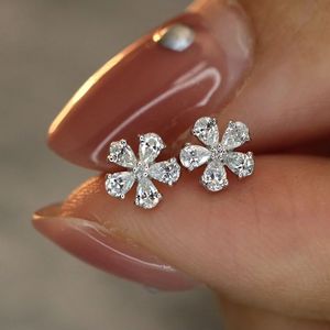 Boucles d'oreilles clous Xinfly en or 18 carats et diamants naturels 0,40 ct – Style élégant pour le quotidien et les occasions formelles – Vente flash – Promotion sur les bijoux en or véritable - Product Image 2