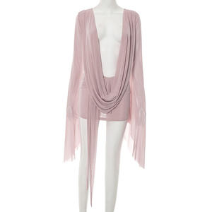 G02015C 2026 Primavera Vendita Calda Abito <span class=keywords><strong>Donna</strong></span> a Maniche Lunghe con Collo all'Americana - Product Image 4