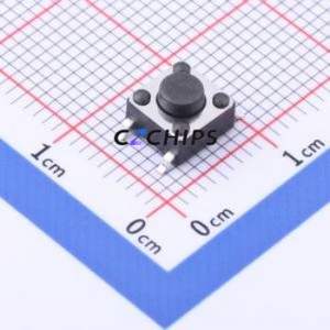 TC-6601-4.3-260G Tactile Switch SMD-4P,6x6mm Switch Single Pole Single Throw Round Button 2.6N Vertical Mount - Product Image 1