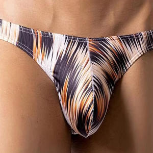 Homo-Amerikaanse Buitenlandse Handel <span class=keywords><strong>Sexy</strong></span> Lage Taille Heren Ondergoed Cartoon Gedrukt U Convex Vocht Wicking T-Back Aangepaste Productie - Product Image 1