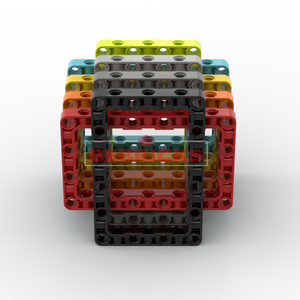 BEBRICKS Série de pièces de construction 39794 Technical Liftarm Modified Frame Thick 7x11 Open Center, briques de construction pour <span class=keywords><strong>Wedo</strong></span> et Spike - Product Image 6