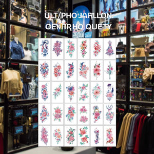 Personalizado Best Selling Personalizado Mulheres Corpo Do Tatuagem Etiqueta Novas Tendências Chinesas Tatuagem Temporária <span class=keywords><strong>Popular</strong></span> Produto Por Atacado - Product Image 1