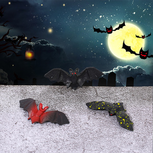 Décoration d'Halloween : Ensemble de figurines en résine (Maison, Araignée, Chauve-souris, Citrouille) pour intérieur et extérieur - Product Image 3