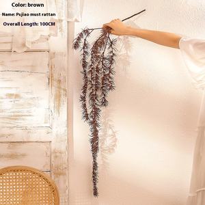 Vente en gros Putiao Must Rotin Usine de plantes vertes artificielles Fausses fleurs Décorations de mariage pour la Saint-Valentin INS Cross-Border - Product Image 3