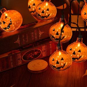 Guirnalda de Luces de Calabaza de Halloween de 8.5 Pies, 10 Linternas LED de Calabaza Transparentes, Clasificación IP65, CRI 90, Decoración Interior y Exterior - Product Image 6