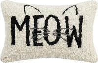 Housse de coussin brodée de luxe pour la décoration intérieure, avec lettres amusantes, faite à la main, douce et chaude, avec crochet pour utilisation hôtelière