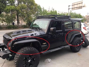 פנדר flares קדמי + סגנון עכביש רעל ג 'יפ fornwrangler jk 2007-2017 j067 lantsun - Product Image 3