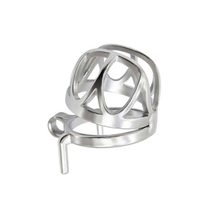 Dispositivo de castidad masculino de acero inoxidable con envío rápido, jaula invertida barata, dispositivo de prevención para hombre con cinturón de bloqueo. - Product Image 6