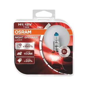 OSRAM H1 64150NL-HCB 55W 12V、すべての車のヘッドランプ用、明るさ150%