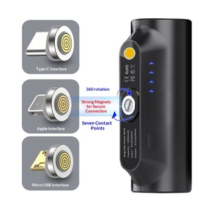 Mini Power Bank Portable en Forme de Capsule 5000mAh 3 en 1 avec Prise Intégrée Chargeur Portable d'Urgence pour Téléphone Mobile et Cadeau Promotionnel - Product Image 1