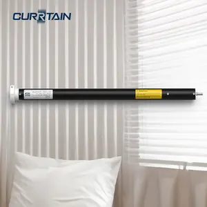 CURRTAIN Smart ZigBee Battery Motor Powered Motorized Smart Blinds Alexa 25mm WiFi Tubular Motor