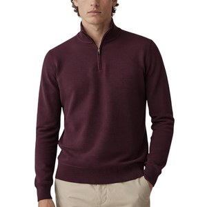Pull à col montant pour homme, léger, en tricot, à manches longues, décontracté, chaud pour l'hiver - Product Image 1