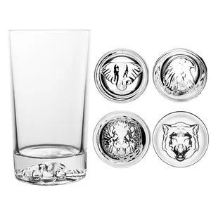 Bar Juice Beer Soda Glass Iced Coffee Cup 390ml Modern Unique Eagle Highball Drinking Glasses For Wedding