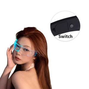 Creative Luminous LED Glasses Acrylic Plastic Clear Wear Device Glow <b>Light</b> Glass for <b>Parties</b> - Product Image 3