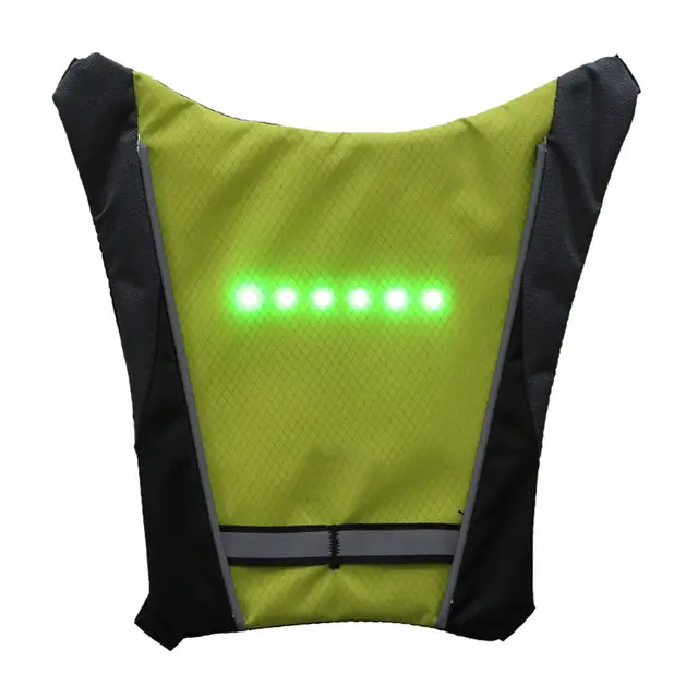 2021 Brand New Turn Signal Rechargeable Led High Visibility Traffic Road Safety Running And Cycling Reflective Vest