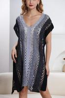 Pull cardigan personnalisé OEM/ODM pour femme, col en V, tricot décontracté, pull de Noël surdimensionné, robe tricotée