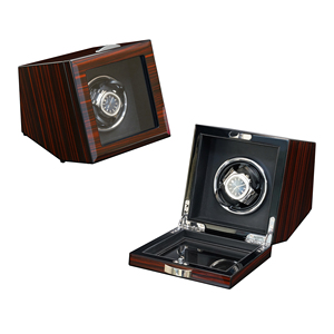 <span class=keywords><strong>Scatola</strong></span> Avvolgitore Automatico Singolo per <span class=keywords><strong>Orologi</strong></span> in Legno di Ebano di Lusso Personalizzata Sonny per Commercio all'Ingrosso - Product Image 4