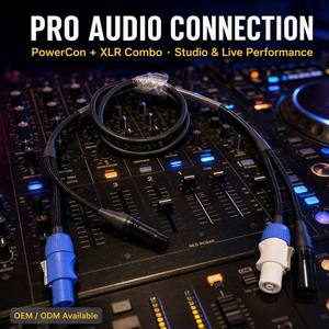 <span class=keywords><strong>Cable</strong></span> híbrido PowerCON a XLR <span class=keywords><strong>de</strong></span> 3 pines personalizado para estación <span class=keywords><strong>de</strong></span> alimentación <span class=keywords><strong>de</strong></span> bajo voltaje <span class=keywords><strong>de</strong></span> cabezales móviles, 1M-10M, cobre puro, cubierta <span class=keywords><strong>de</strong></span> PVC, <span class=keywords><strong>de</strong></span> fábrica OEM - Product Image 2