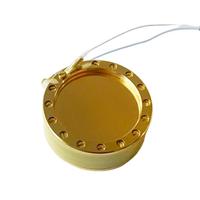 Capsule de microphone à bordure terminée d'un seul côté, microphone de studio, grand diaphragme doré, élément de remplacement professionnel DIY, cardioïde