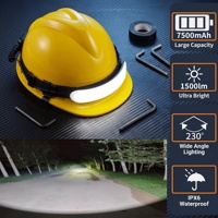 Lampe frontale LED rechargeable USB étanche 450 lumens, faisceau réglable, portée 750-999M, lampe de poche portable pour la chasse et le camping